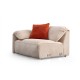 Γωνιακός Καναπές - Flamingo Corner 1 (L1+O1+C+O2+Chlr) - Χρώμα Cream - 335x385x105εκ