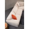 Γωνιακός Καναπές - Flamingo Corner 1 (L1+O1+C+O2+Chlr) - Χρώμα Cream - 335x385x105εκ