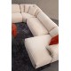 Γωνιακός Καναπές - Flamingo Corner 1 (L1+O1+C+O2+Chlr) - Χρώμα Cream - 335x385x105εκ