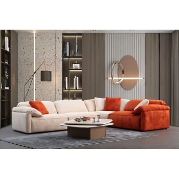 Corner Sofa Flamingo Corner 3 (L1+O1+C+1,5R) Cream
Orange