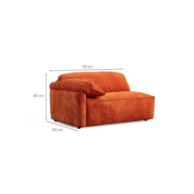 Corner Sofa Flamingo Corner 4 (L1,5+O1+Chlr) Cream
Orange