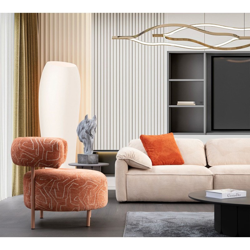 Corner Sofa Flamingo Corner 5 (L1+O1+Chlr) Cream