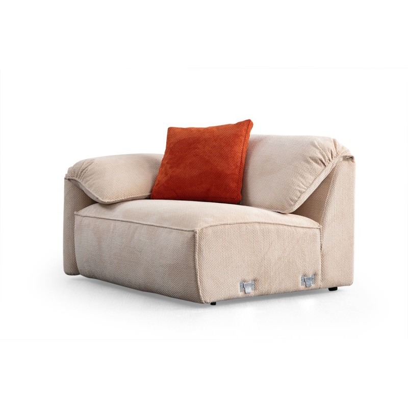 Corner Sofa Flamingo Corner 5 (L1+O1+Chlr) Cream