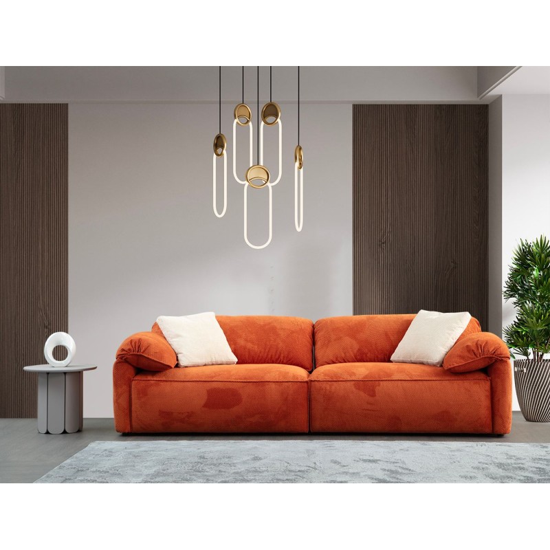 3-Seat Sofa Flamingo Lounge (L1,5+1,5R) Orange