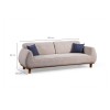 3-Seat Sofa Drop 3 Seater - White White