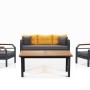 Garden Lounge Set Assento 3+1+1+M - Yellow,Grey,Black Yellow
Grey
Black