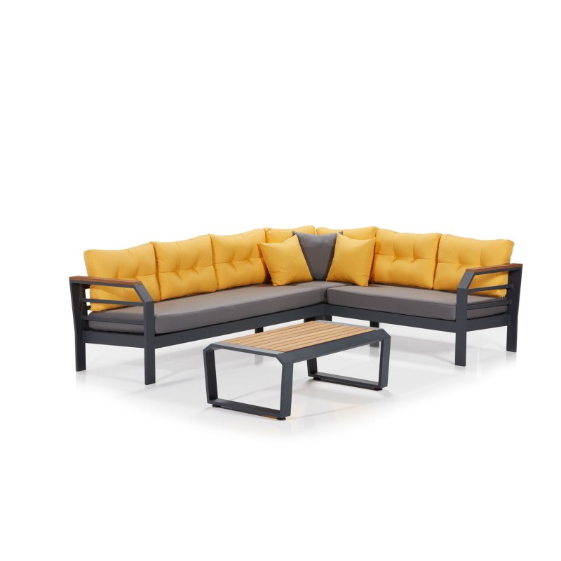 Garden Lounge Set Assento Corner - Yellow, Grey, Black Grey
Yellow
Black