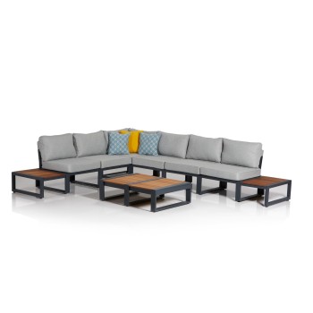 Garden Lounge Set Lapuarta 1 - Grey, Black Grey
Black