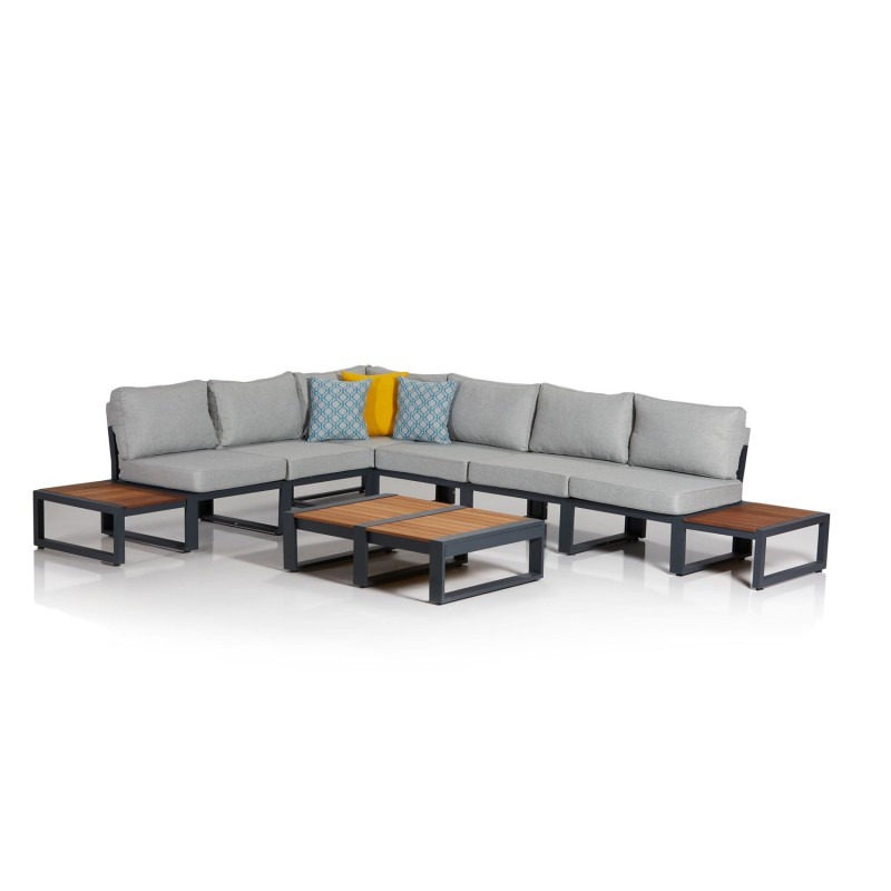 Garden Lounge Set Lapuarta 1 - Grey, Black Grey
Black
