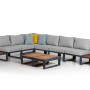 Garden Lounge Set Lapuarta 1 - Grey, Black Grey
Black