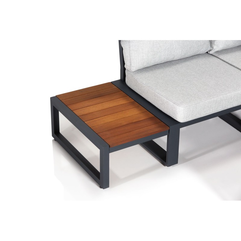 Garden Lounge Set Lapuarta 1 - Grey, Black Grey
Black