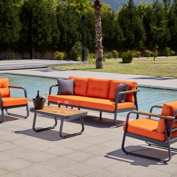 Garden Lounge Set Rio - Orange Orange