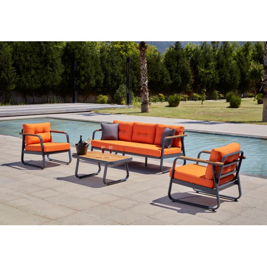 Garden Lounge Set Rio - Orange Orange