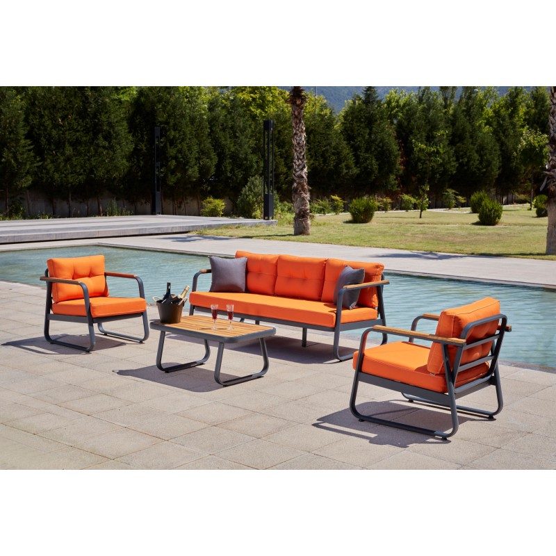 Garden Lounge Set Rio - Orange Orange