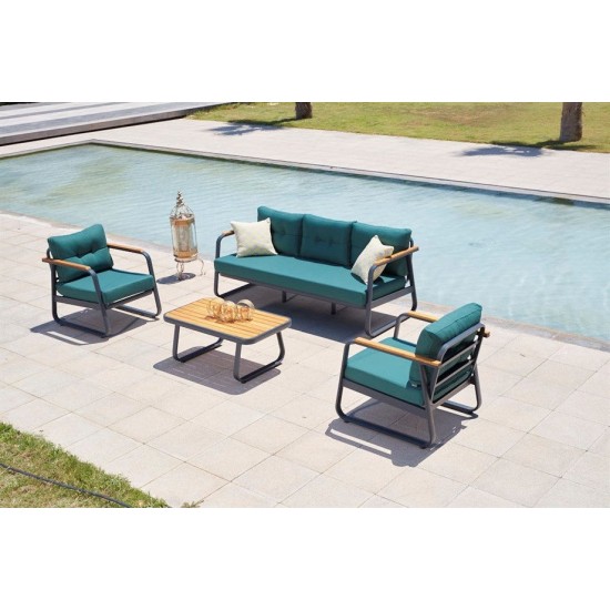 Garden Lounge Set Rio - Petrol Blue Petrol Blue Garden Lounge Set Rio - Petrol Blue Petrol Blue