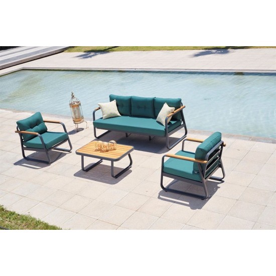 Garden Lounge Set Rio - Petrol Blue Petrol Blue Garden Lounge Set Rio - Petrol Blue Petrol Blue