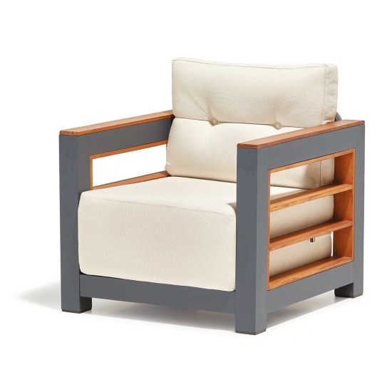 Garden Lounge Set Larix - White White