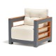 Garden Lounge Set Larix - White White