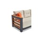 Garden Lounge Set Larix - White White