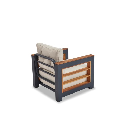 Garden Lounge Set Larix - White White