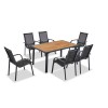 Garden Lounge Set Berlin - Anthracite, Wooden Anthracite
Wooden
