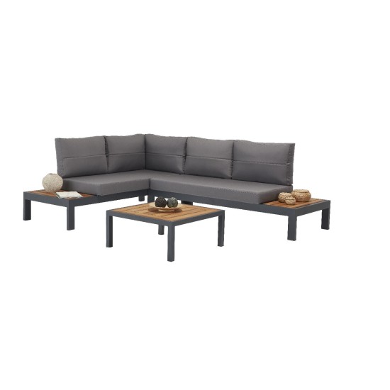 Garden Lounge Set Verona Wood Multicolor