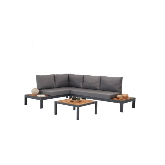 Garden Lounge Set Verona Wood Multicolor