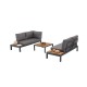 Garden Lounge Set Verona Wood Multicolor