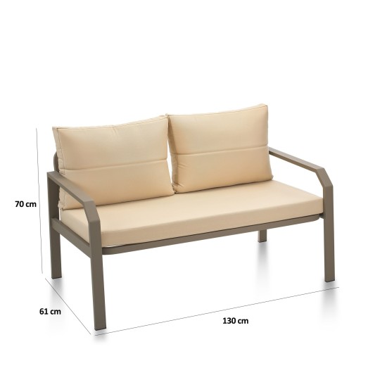 Garden Lounge Set Arya - Cappucino Cappucino 
Cream