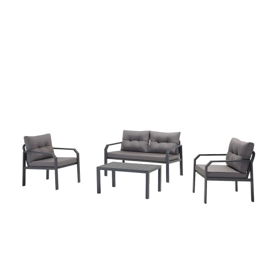 Garden Lounge Set Arya - Anthracite Anthracite Garden Lounge Set Arya - Anthracite Anthracite