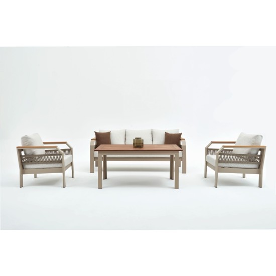 Garden Lounge Set Morento Beige