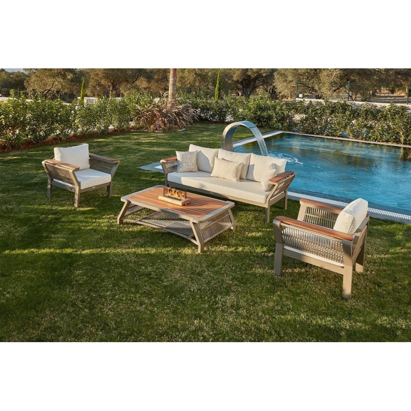 Garden Lounge Set Vicenza Cappucino