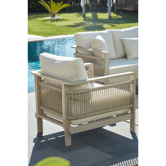 Garden Lounge Set Venedik Beige
