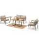 Garden Lounge Set Parma Beige Garden Lounge Set Parma Beige
