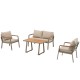 Garden Lounge Set Parma Beige Garden Lounge Set Parma Beige