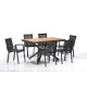 Garden Table & Chairs Set (7 Pieces) Sydney 2 - Multicolor Multicolor