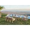 Garden Table & Chairs Set (8 Pieces) Venedik Ceramic Beige