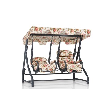 Garden Double Swing Chair Daisy 2 - Multicolor Multicolor