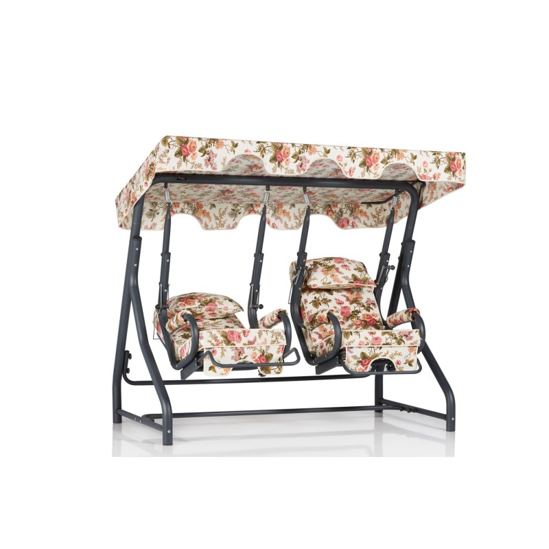 Garden Double Swing Chair Daisy 2 - Multicolor Multicolor