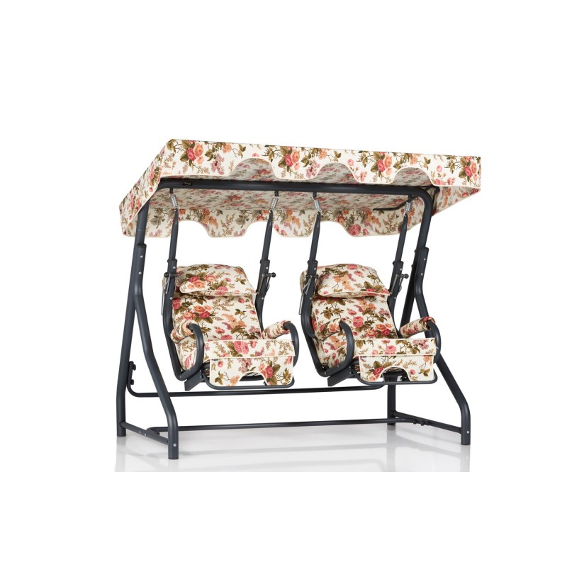 Garden Double Swing Chair Daisy 2 - Multicolor Multicolor