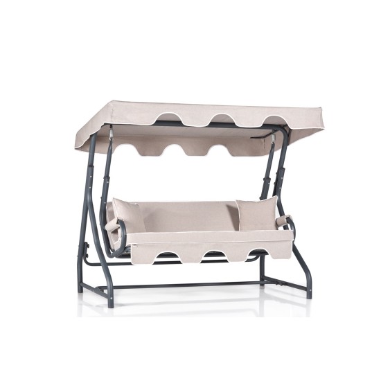 Garden Triple Swing Chair Ruta 2 - Cream, Black Cream
Black