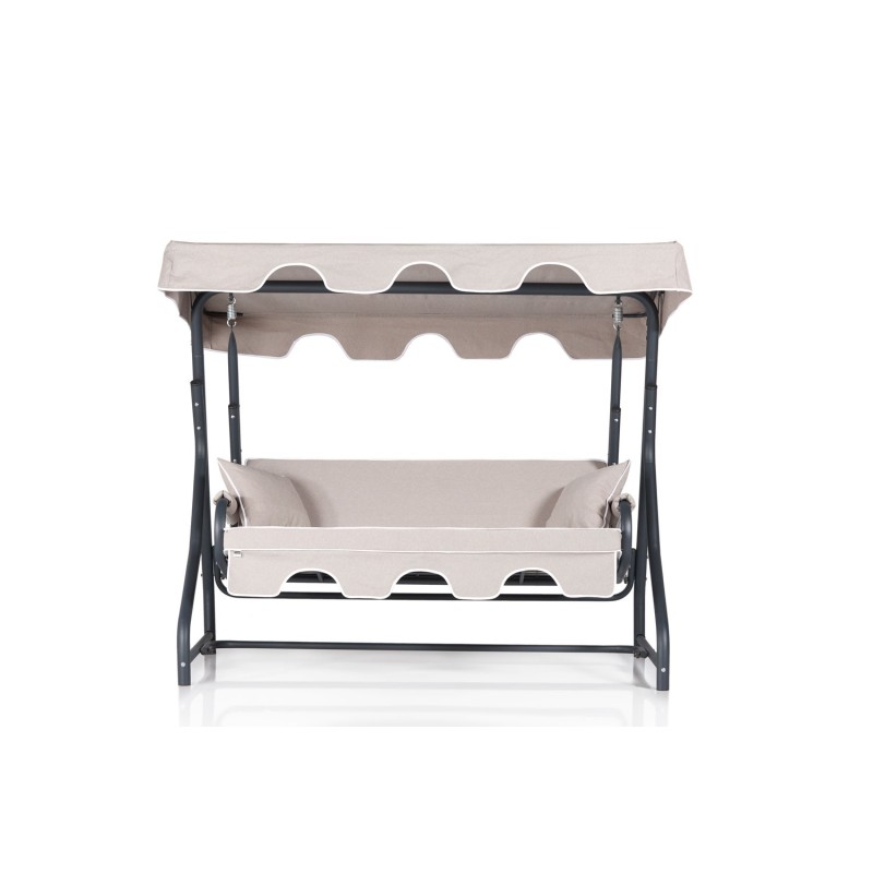 Garden Triple Swing Chair Ruta 2 - Cream, Black Cream
Black