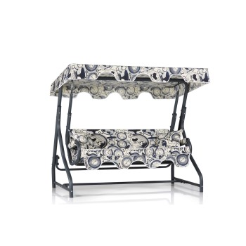 Garden Triple Swing Chair Ruta 4 - Black, Cream Black
Cream