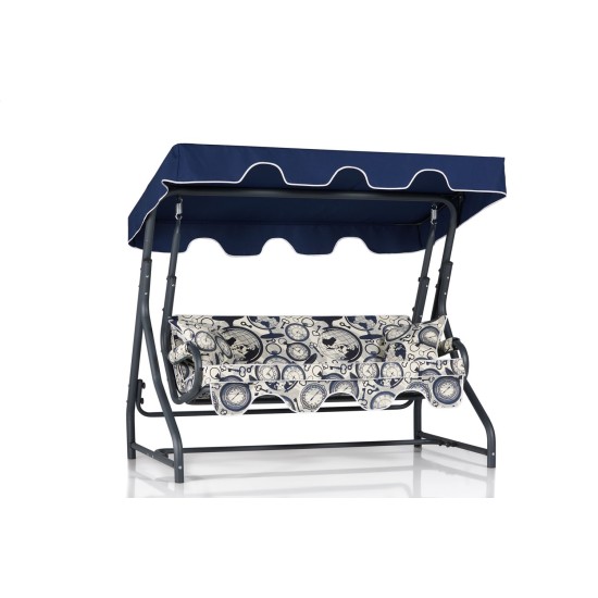 Garden Triple Swing Chair Ruta 7 - Dark Blue, Cream, Black Dark Blue
Cream
Black Garden Triple Swing Chair Ruta 7 - Dark Blue, Cream, Black Dark Blue
Cream
Black