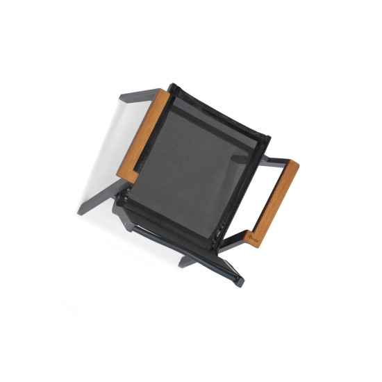 Garden Chair Set (6 Pieces) Ottowa - Grey, Black Grey
Black