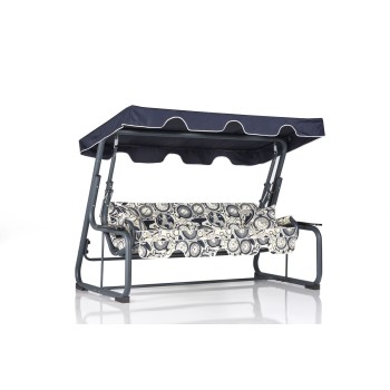 Garden Triple Swing Chair Rubus 2 - Multicolor Multicolor