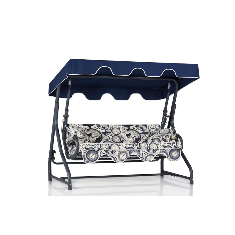 Garden Triple Swing Chair Olea 6 - Multicolor Multicolor