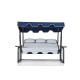 Garden Triple Swing Chair Vitis - Blue Multicolor Garden Triple Swing Chair Vitis - Blue Multicolor