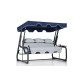 Garden Triple Swing Chair Vitis - Blue Multicolor Garden Triple Swing Chair Vitis - Blue Multicolor