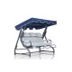 Garden Triple Swing Chair Salvia 1 - Multicolor Multicolor Garden Triple Swing Chair Salvia 1 - Multicolor Multicolor
